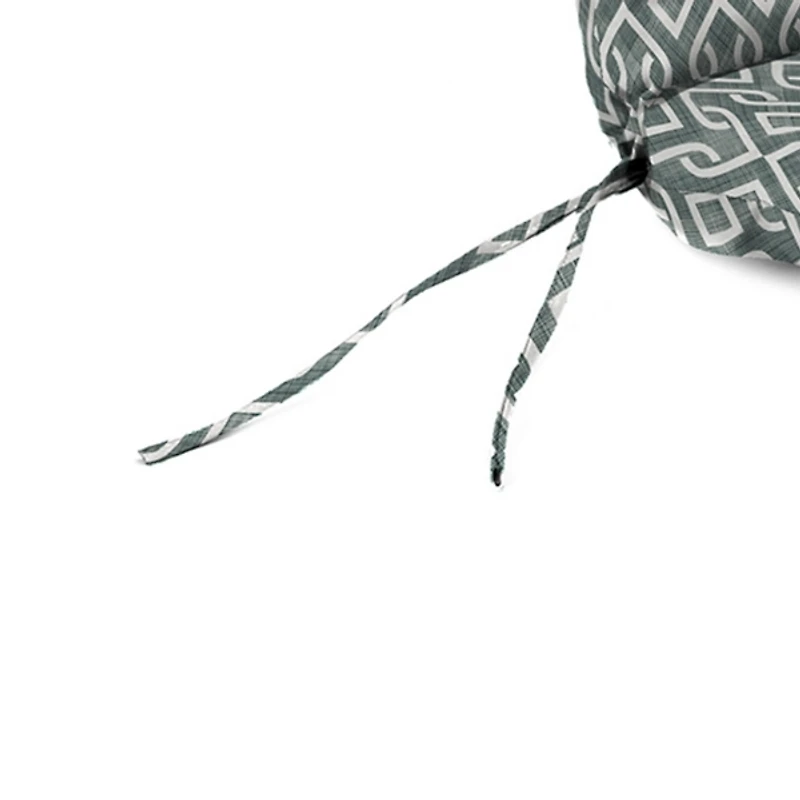 Volcanic Gray Lattice Chaise Cushion, 22x72