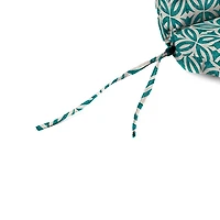Teal Geometric Outdoor Chaise Cushion, 22x72