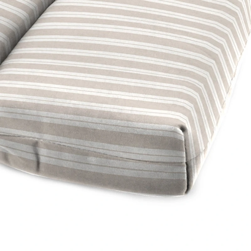 Sand & White Stripe Outdoor Chaise Cushion, 22x72