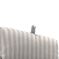 Sand & White Stripe Outdoor Chaise Cushion, 22x72
