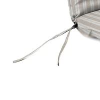 Sand & White Stripe Outdoor Chaise Cushion, 22x72