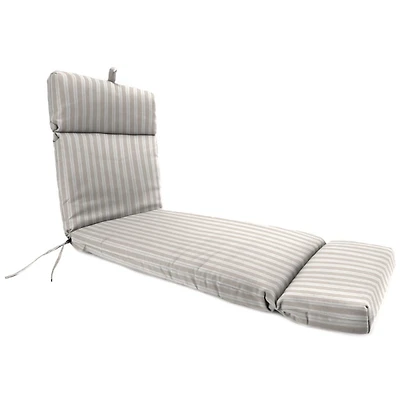 Sand & White Stripe Outdoor Chaise Cushion, 22x72