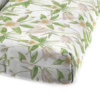 Cream Floral Outdoor Chaise Cushion, 22x72
