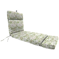 Cream Floral Outdoor Chaise Cushion, 22x72