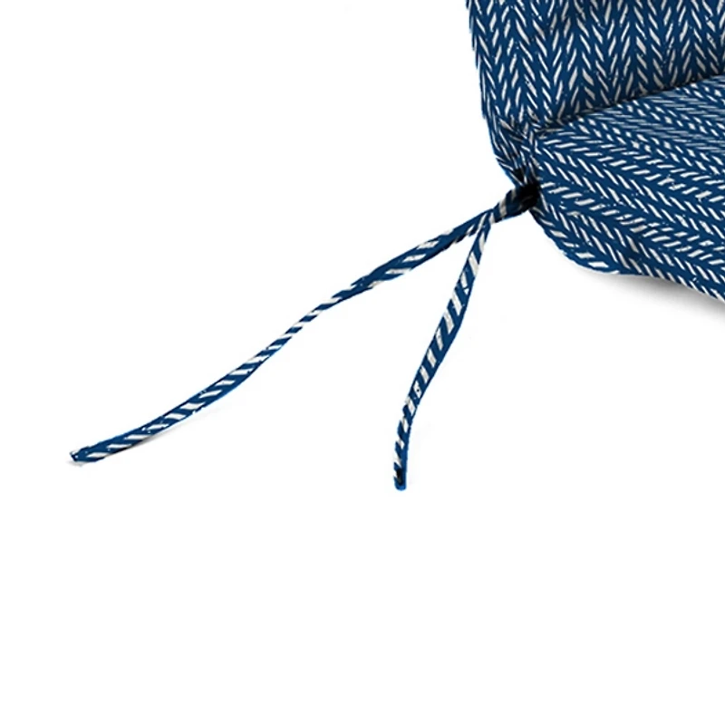 Navy Blue Dash Outdoor Chaise Cushion, 22x72