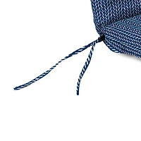 Navy Blue Dash Outdoor Chaise Cushion, 22x72