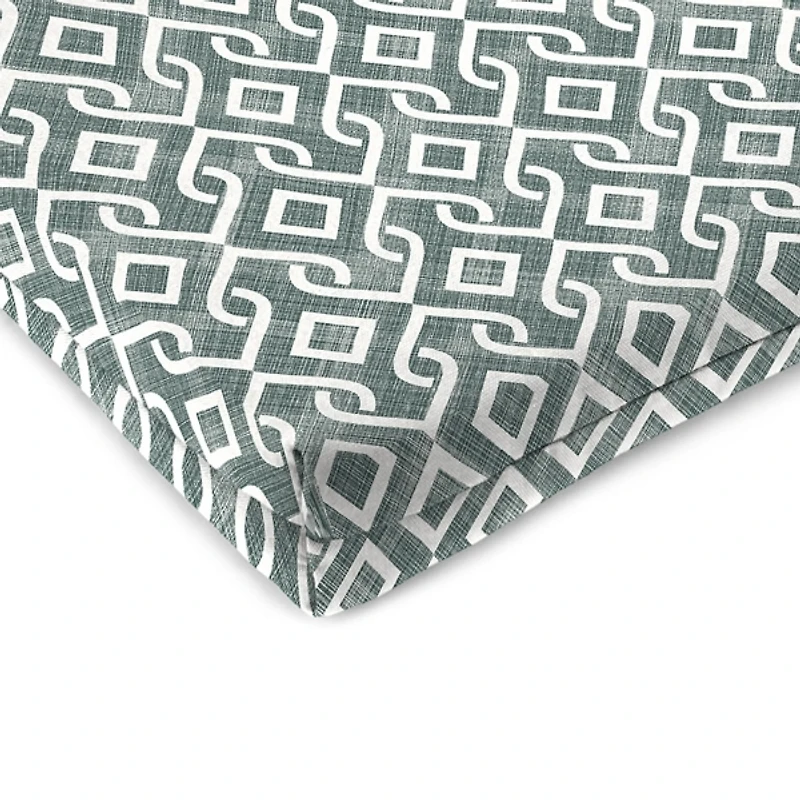 Volcanic Gray Lattice Seat Cushions, Set of 2