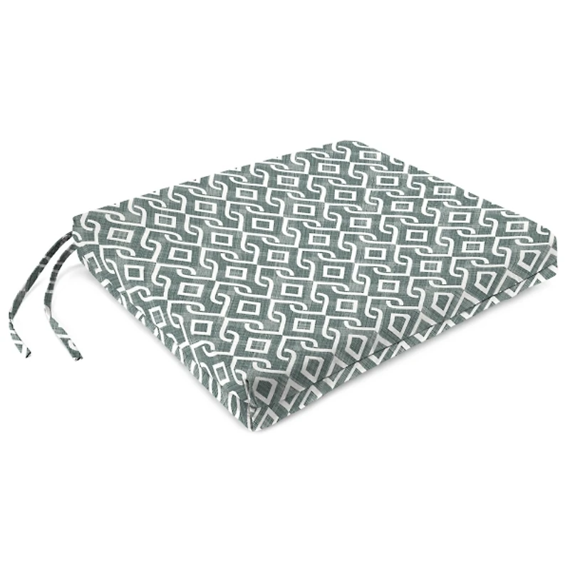 Volcanic Gray Lattice Seat Cushions, Set of 2