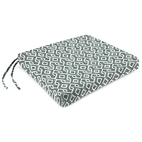 Volcanic Gray Lattice Seat Cushions, Set of 2