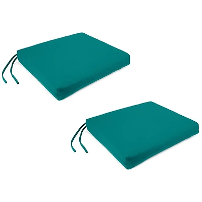 Celestial Teal Outdoor Seat Cushions, Set of 2