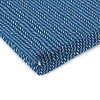 Navy Blue Dash Outdoor Seat Cushions, Set of 2
