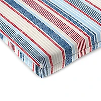 Red, White, & Blue Stripes Seat Cushions, Set of 2