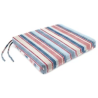 Red, White, & Blue Stripes Seat Cushions, Set of 2