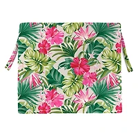 Tropical Hibiscus Outdoor Seat Cushions, Set of 2