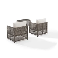 Gray Wicker -pc. Outdoor Living Set