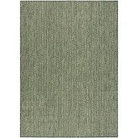 Green Chevron Horizon Outdoor Rug