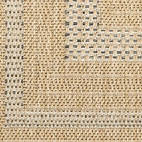 Neutral Bordered Tulum Outdoor Rug, 5x7