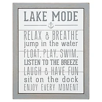 Lake Mode Framed Wall Plaque