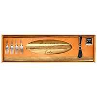 Lake Acacia Wood Serving Board Set