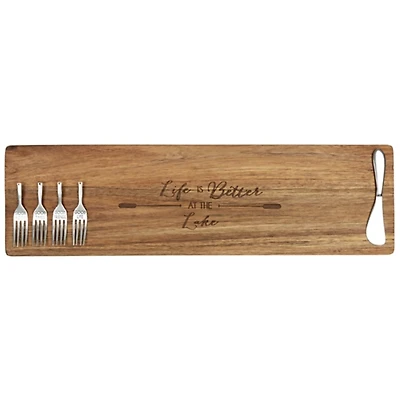Lake Acacia Wood Serving Board Set