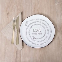 Love Lives Here Serving Plate