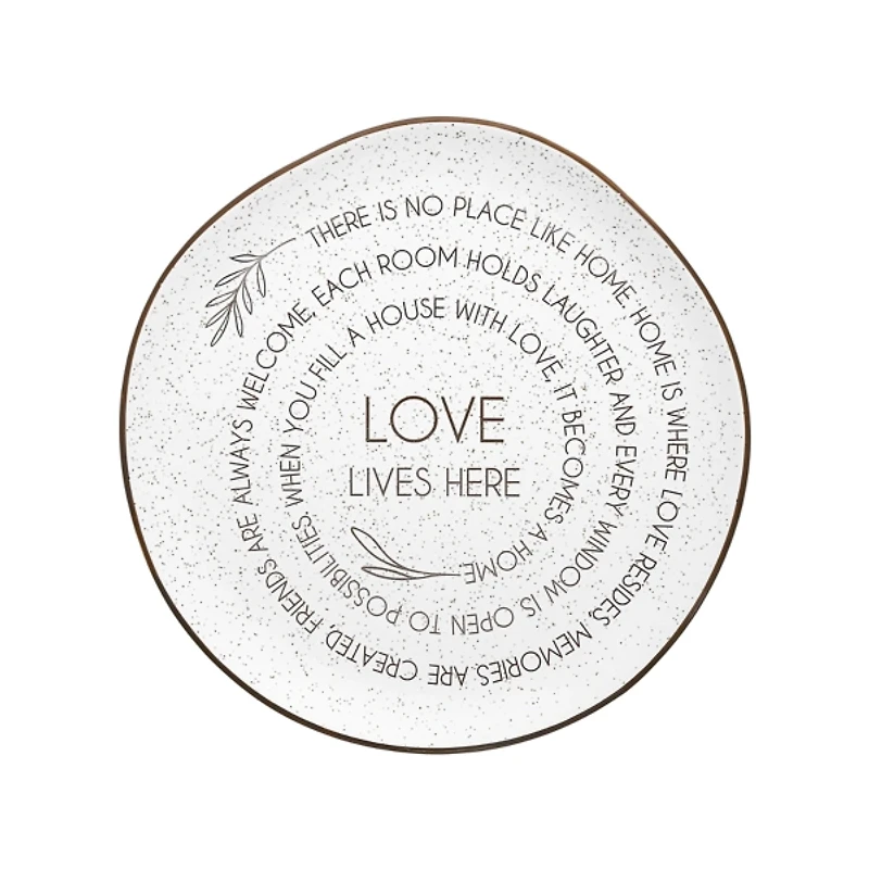 Love Lives Here Serving Plate