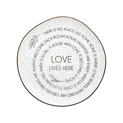 Love Lives Here Serving Plate