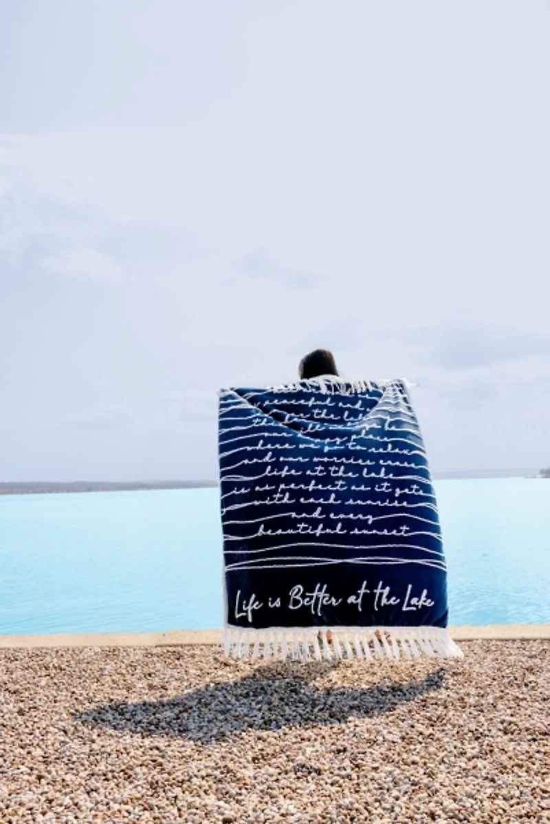 Life is Better at the Lake Throw