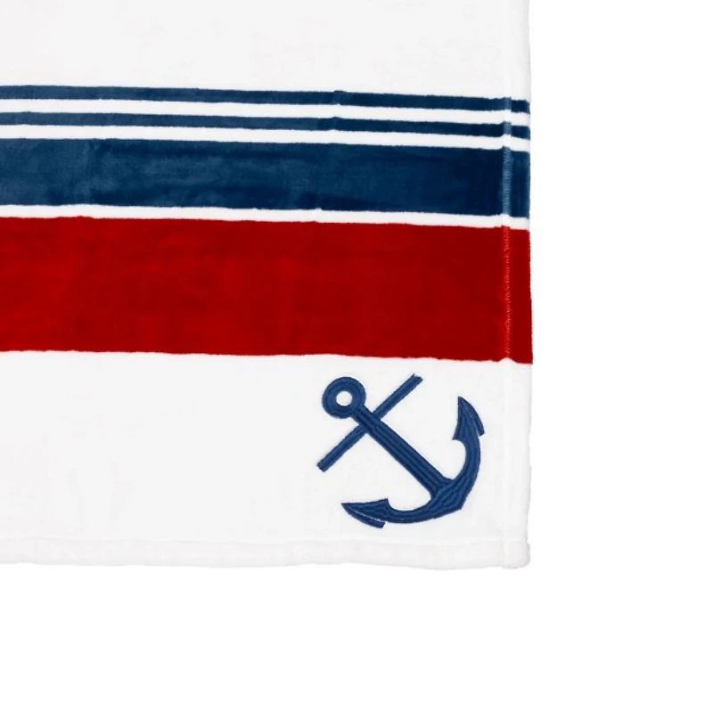 Anchor Striped Throw