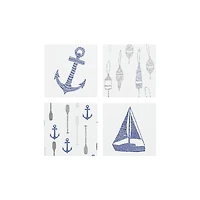 Ceramic Lake Coasters, Set of 4