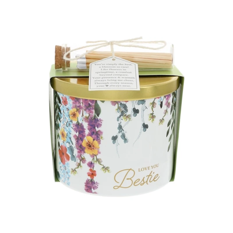 Love You Bestie Soy Wax Vanilla Candle