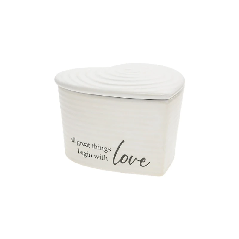 Heart Shaped Soy Wax Vanilla Candle