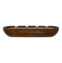 No Place Like Home Soy Wax Wood Vessel Candle