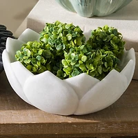 Faux Marble Lotus Decorative Bowl