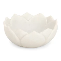 Faux Marble Lotus Decorative Bowl