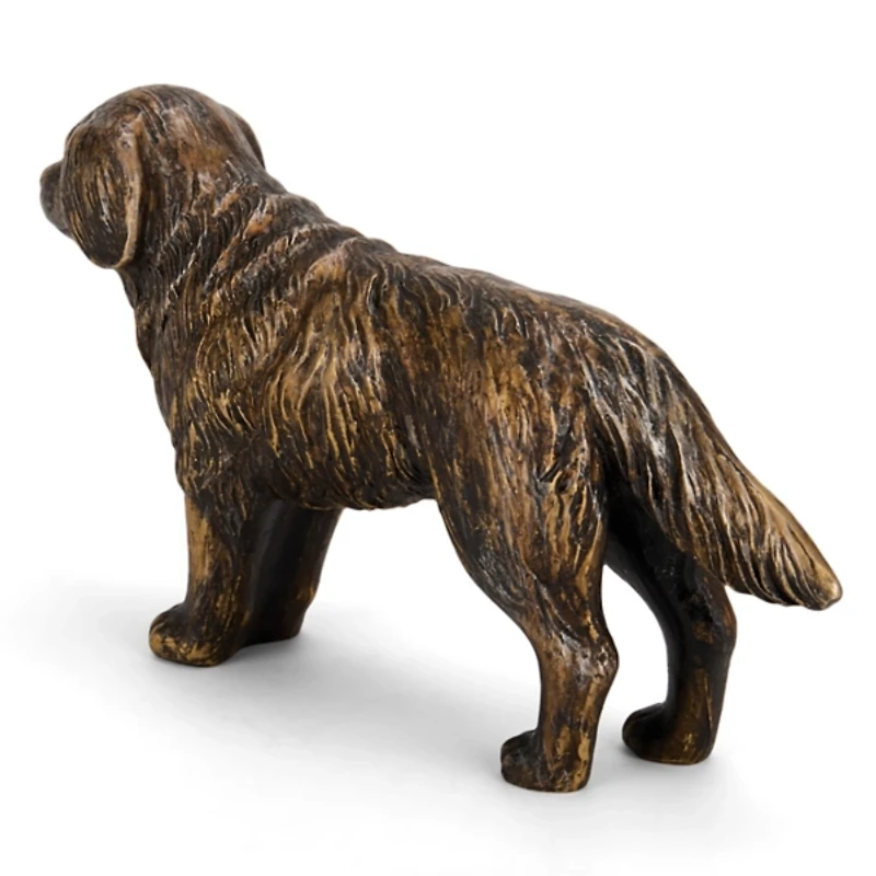 Antique Gold Dog Figurine