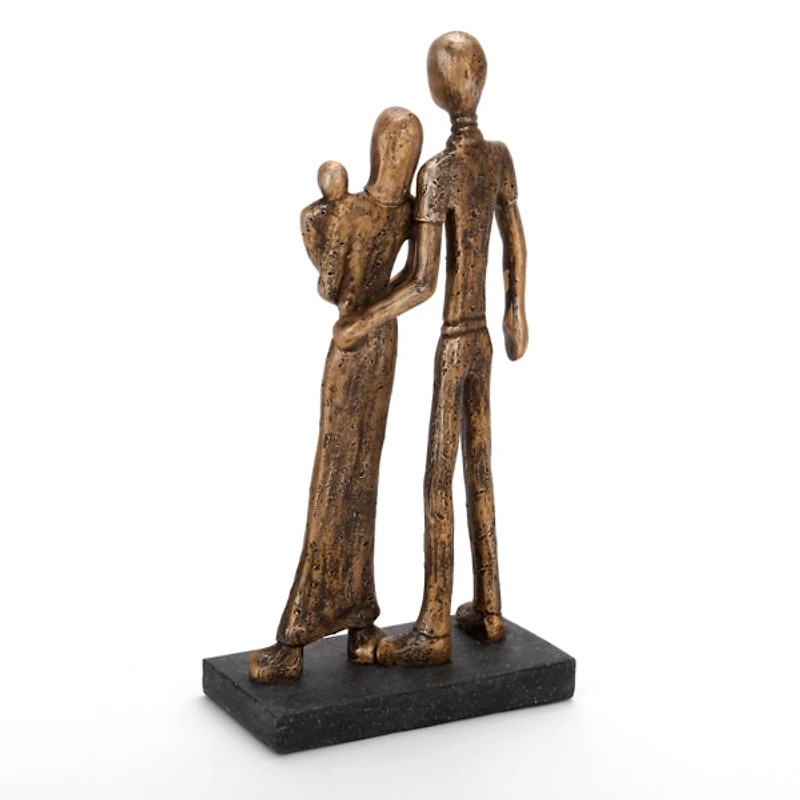 Family of Three Gold Sculpture