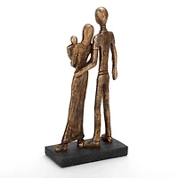 Family of Three Gold Sculpture