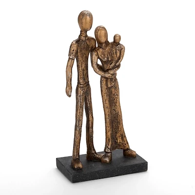 Family of Three Gold Sculpture