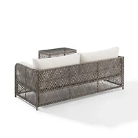 Gray Wicker 2-pc. Outdoor Sofa Set