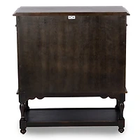 Espresso Wood 2-Door Dain Cabinet