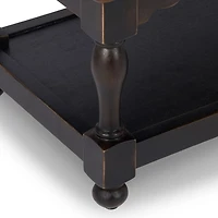 Espresso Wood 2-Door Dain Cabinet