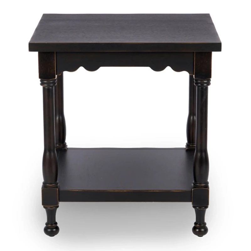 Espresso Wood Square Dain End Table
