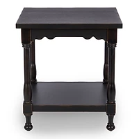 Espresso Wood Square Dain End Table
