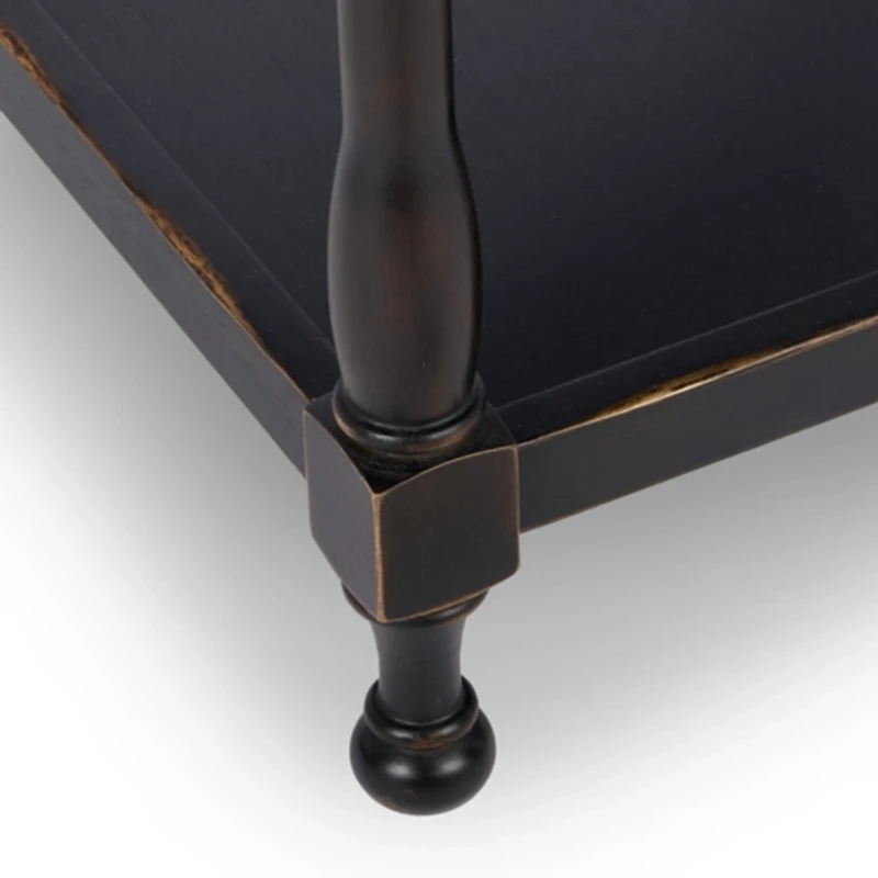 Espresso Wood Square Dain End Table