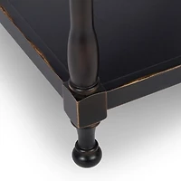 Espresso Wood Square Dain End Table