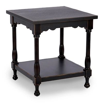 Espresso Wood Square Dain End Table