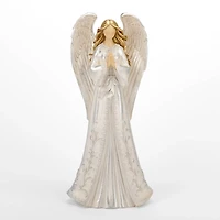 Silver Praying Angel Figurine