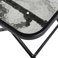 Beige Upholstered 3-pc. Outdoor Conversation Set