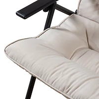 Beige Upholstered 3-pc. Outdoor Conversation Set